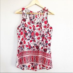 Xhilaration Boho Floral Design Top Sz Small